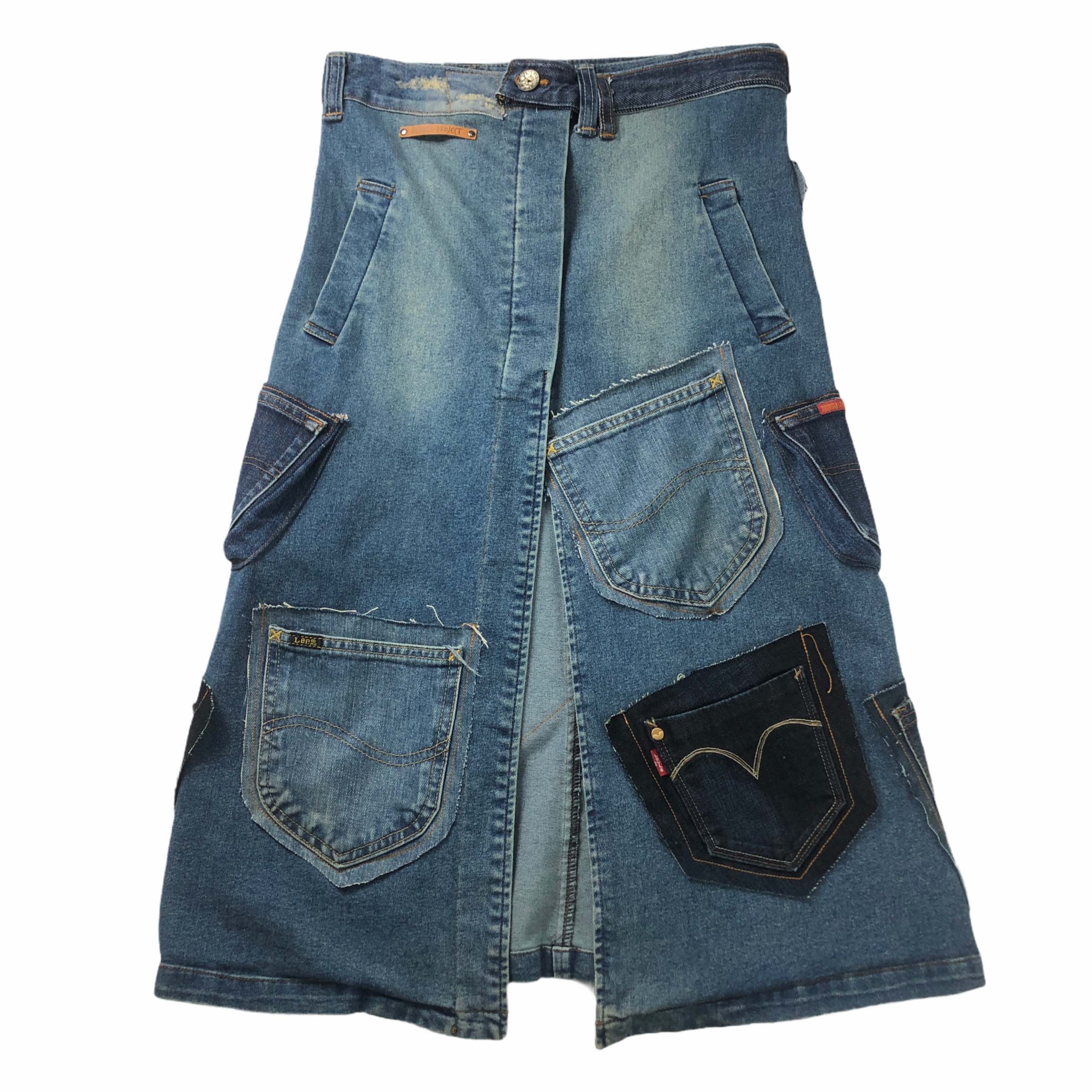 Front Slit Pocket Skirt